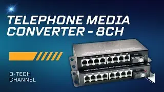 Telephone to Fiber Media Converter &ndash; 8 Channel | Voice over Fiber Solution | D-TECH Nepal