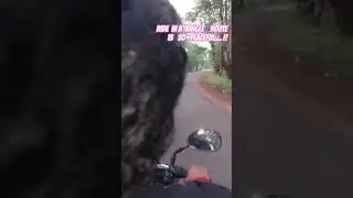 Ride in evening time in a forest area so cool and relaxing.