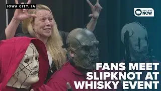 Fans flock to meet Slipknot at whiskey signing event