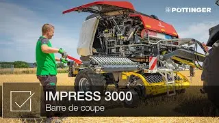 Barre de coupe LIFT-UP sur les presses à balles rondes IMPRESS – PÖTTINGER