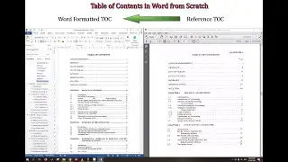 Table of Contents in MS Word || Format & Update Automatically || From Scratch to End || IITM Format