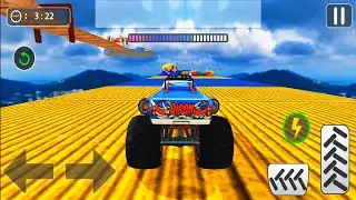 Mega Ramp Monster Truck Driving Stunts Racing Game - Impossible Car Game - Android GamePlay
