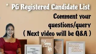 PG REGISTERED CANDIDATE RELEASED | Central University of Jharkhand | Input video for doubt session