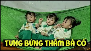 Mai Th&ugrave;y Linh tưng bừng gh&eacute; thăm b&agrave; cố, chạy nhảy khắp nơi | TAM C&Ocirc; NƯƠNG