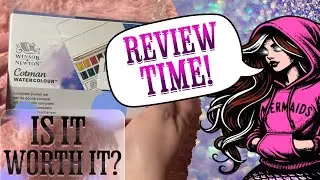 Review Time! Unboxing the Winsor & Newton Cotman Watercolor Paint Complete Pocket Set 16 Half Pan