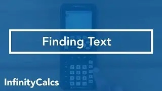 Where to find Text (TI-84 CE Graphing Calculator)