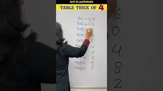 😜Table of 4 #shorts #trending #ytshorts #shortsfeed #artikipathshala