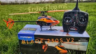 Helikopter erstflug mit Blade 230s V2 ,üben hoch runter vor und zurück FullHd Deutsch