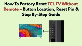 Как сбросить настройки телевизора TCL к заводским без пульта дистанционного управления &mdash; располож...