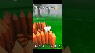 I Built a Log Wall Food Base to Survive the Night 😱 #99nightintheforest #roblox #shorts