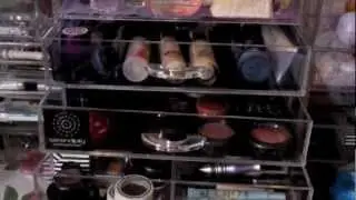 RomanaMakeupCube: Acrylic Makeup Organizer/Clear Cube Makeup Storage
