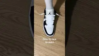 How to lace Nike Air Jordan 1 Low#sneakers #shoes #jordan #nike