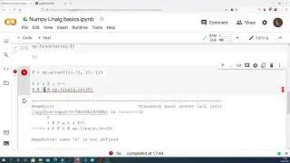 Basic Linear Algebra in Numpy (eigenvalues, trace, determinant, inverse, upper triangular matrices)