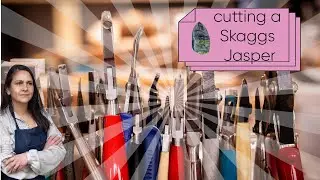 Cutting and shaping a Skaggs Jasper Cabochon