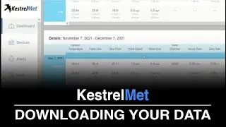 KestrelMet&reg; 6000 | How to Download Data