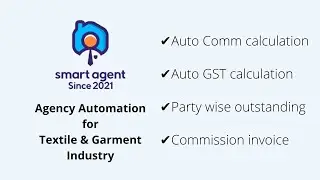 Smart Agent - Auto GST & Commission Invoice, Party wise outstanding.