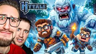 НАШЛИ СНЕЖНОГО ЧЕЛОВЕКА! 24 ЧАСА ВЫЖИВАЕМ В ЗИМНЕМ БИОМЕ! КООП ПРОХОЖДЕНИЕ HYTALE #3