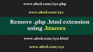 Remove .php .html extension using .htaccess | Clean URL  | Seo Friendly URL | Hindi