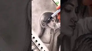 Drawing Girl with New Pencil 😱 ✏️ #shorts