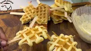 Waffles sticks for kids class party- ayzah cuisine