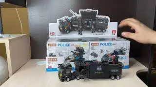 Конструктор- трансформер LELE BROTHER 687 шт &laquo;Полицейский спецназ 8 в 1&raquo;