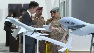 Drones, trucks and machine guns on show at security fair in Baghdad