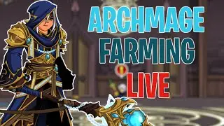 AQW ArchMage Class Farming Live! | Book of Fire / Ice