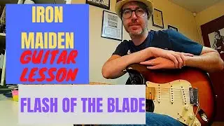 IRON MAIDEN Flash of the Blade guitar lesson