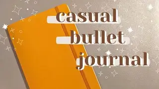 cozy nighttime bullet journal session | 2024 set up