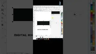 How to invert text in coreldraw | Corel Draw | Invert Text #digitalknowledge #coreldraw