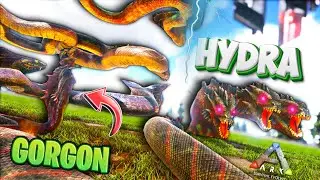 GOD OF SNAKE GORGON VS HYDRA 🔥- Ark Survival Evolved BATTLEGROUND - ARK PYRIA - IamBolt Gaming