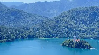 Dovolenka 2023/9 Jazero a hrad Bled, Slovinsko