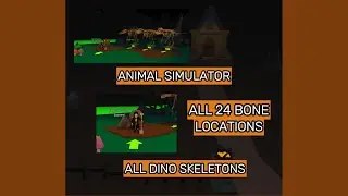 Animal Simulator All Dino Bone Locations l Roblox