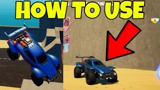 How To DRIVE ROCKET LEAGUE CAR in Fortnite! (Octane Spawner)
