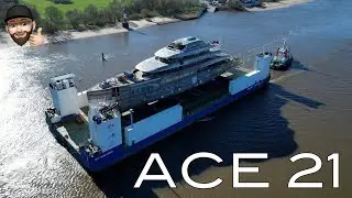 Yacht Project ACE 21 Unveiled and Transport to L&uuml;rssen shipyard