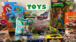 TOY HAUL | Hot Wheels, TMNT, Tech Deck, Super Mario & Matchbox