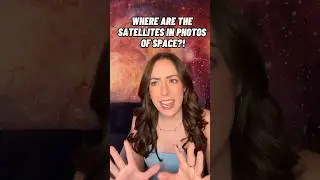 Почему на фотографиях Земли нет спутников? 🧐