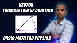 Vector - Triangle Law of Addition | Basic Math for Physics by Venkata Krishnan Sir | RGR Academy