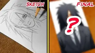 Drawing MADARA UCHIHA as DEVIL HUNTER | Chainsaw man x Naruto