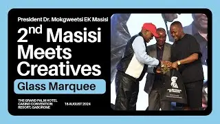 HE President Dr. Mokgweetsi EK Masisi & MYSC Minister Tumiso M. Rakgare meet Creatives at Grand Palm