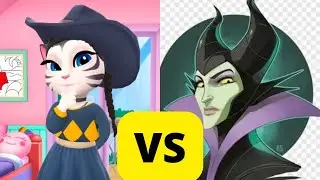 Who is beast My Talking Angela vs Maleficent