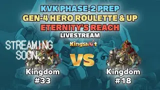 🔴 Kingshot LIVE! | KVK SVS Phase-2 Hero Gen-5 Roullete, Basic Up Live Q&A! #Kingshot