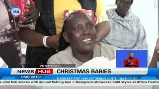 Elated mothers receivve their bundles of joy on Christmas day