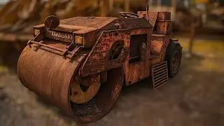 Old Rusty Kawasaki KVR4 Roller Restoration