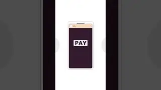 Online payment interface with credit card 2D cartoon vertical animation