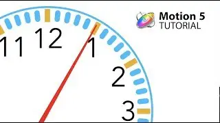 Apple Motion 5 Tutorial: Animating a Clock with Overshoot and Spin Behaviours