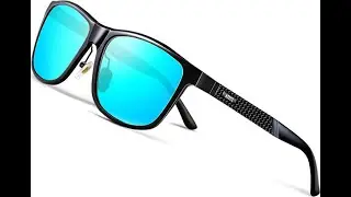 Hands on ATTCL Men's Driving Polarized Sunglasses Al-Mg Metal Frame Ultra Light