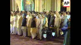 INDIA: HEAD OF FRAGILE 13 PARTY ALLIANCE SWORN IN AS NEW PREMIER