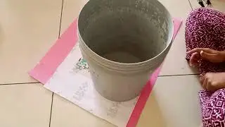 DIY Aesthetic Center & Corner Table from Old Bucket | Best Out of Waste Home Decor