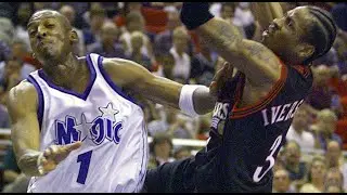 Classic NBA Games  - Orlando Magic @ Philadelphia 76ers 1997 01 31 Iverson vs Penny Hardaway 1ST QTR